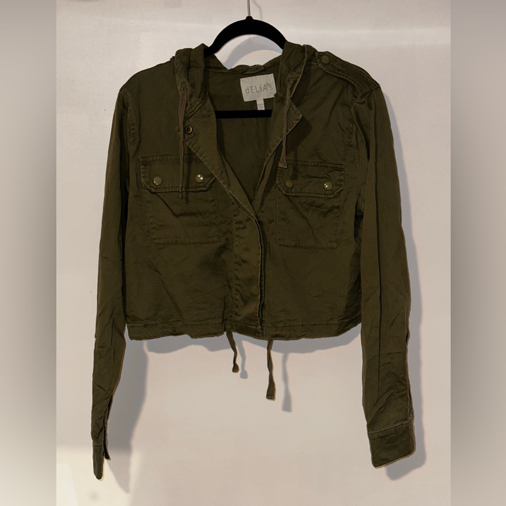 Crop jacket shirt